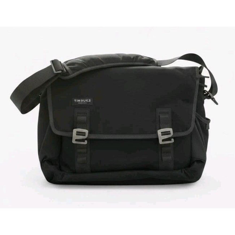 Timbuk2 Command Messenger Bag Medium Jet Black Laptop Tablet TSA Travel NWOT